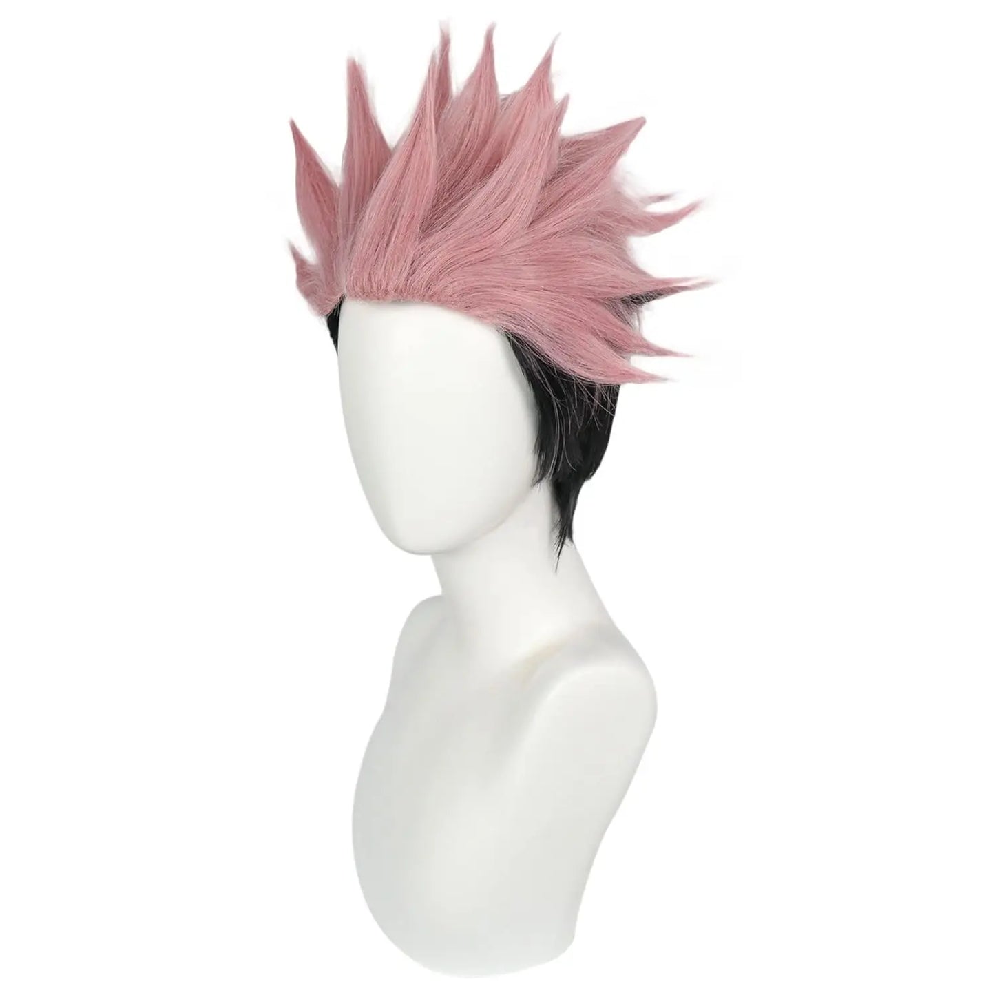 Anime Jujutsu Kaisen Cosplay Ryomen Sukuna Wig Jujutsu Kaisen Yuji Itadori Pink Black Short Heat Resistant Fiber Hair Wigs