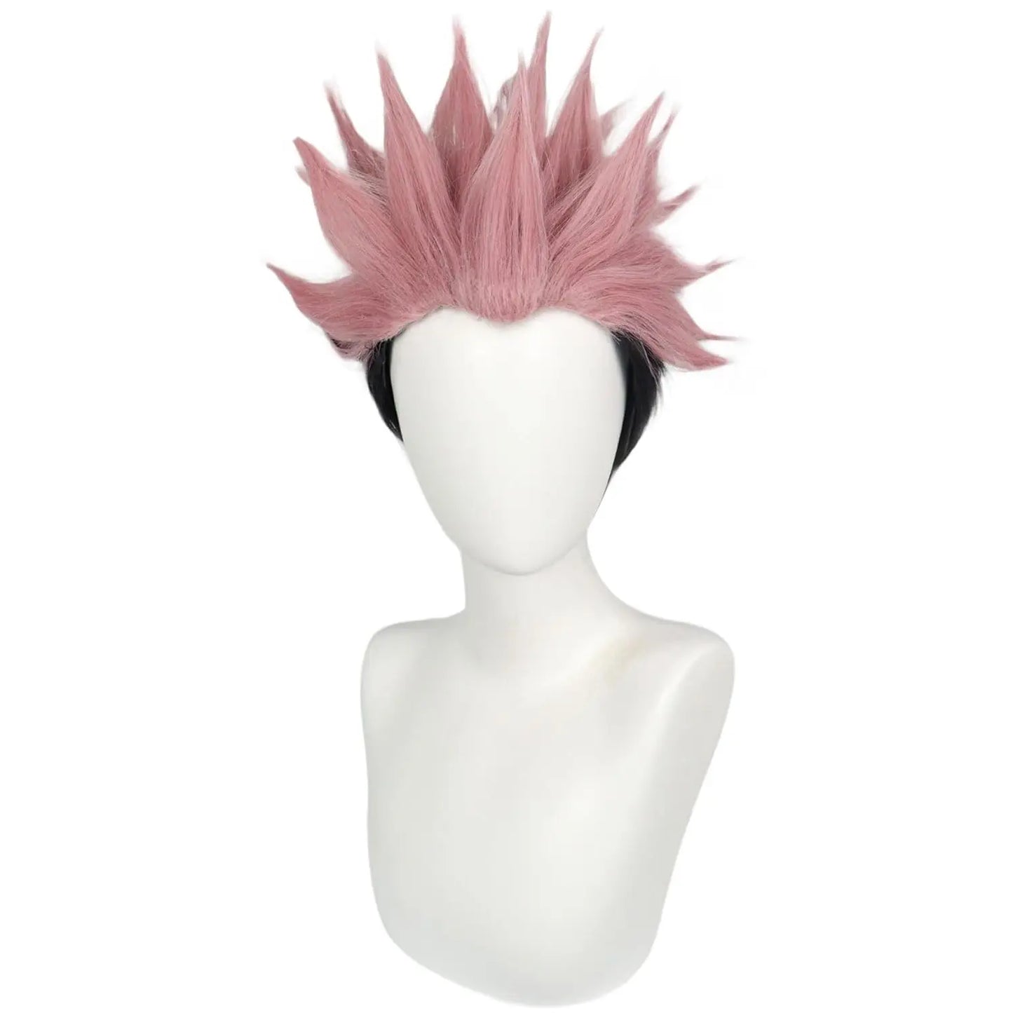 Anime Jujutsu Kaisen Cosplay Ryomen Sukuna Wig Jujutsu Kaisen Yuji Itadori Pink Black Short Heat Resistant Fiber Hair Wigs